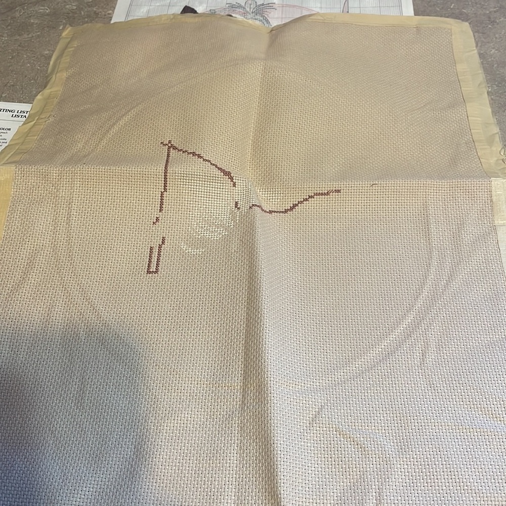 Counted Cross Stitch Wolf Robe - Picture 3 of 9